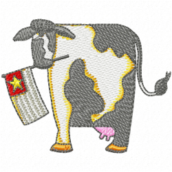 Cows Embroidery Design 9 Cows Embroidery Design 9